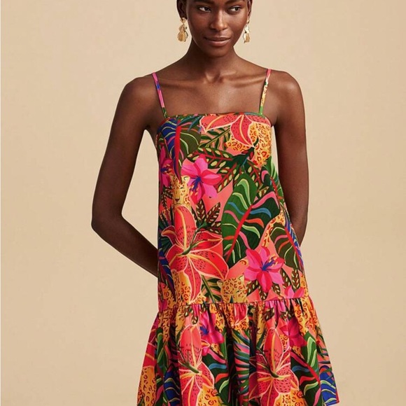 🌙SHEIN Vibrant Floral Spaghetti Strap Dress🌙 - Picture 3 of 10